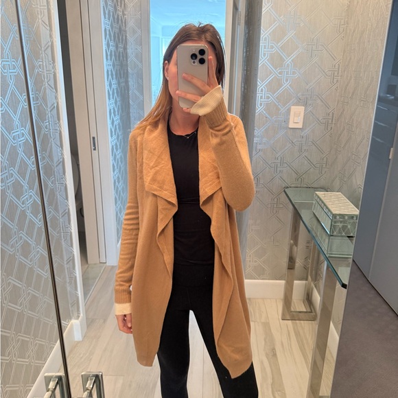 Theory Sweaters - Theory 100% Cashmere Open Front Cardigan Size Petite